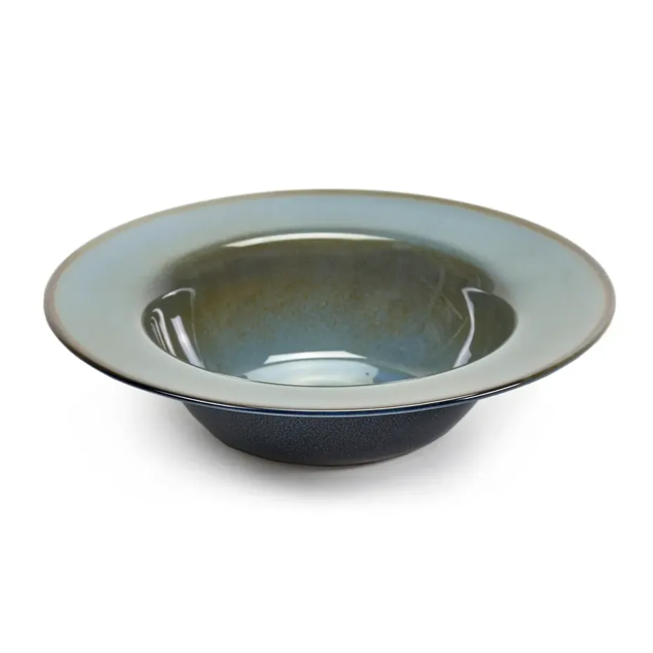 Terres de Rêves diep bord 21,3 cm, Blue grey-dark blue