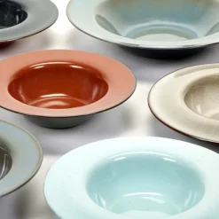 Terres de Rêves diep bord 21,3 cm, Light blue-smokey blue