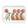 The Strawberry Family dienblad 20x27 cm, White