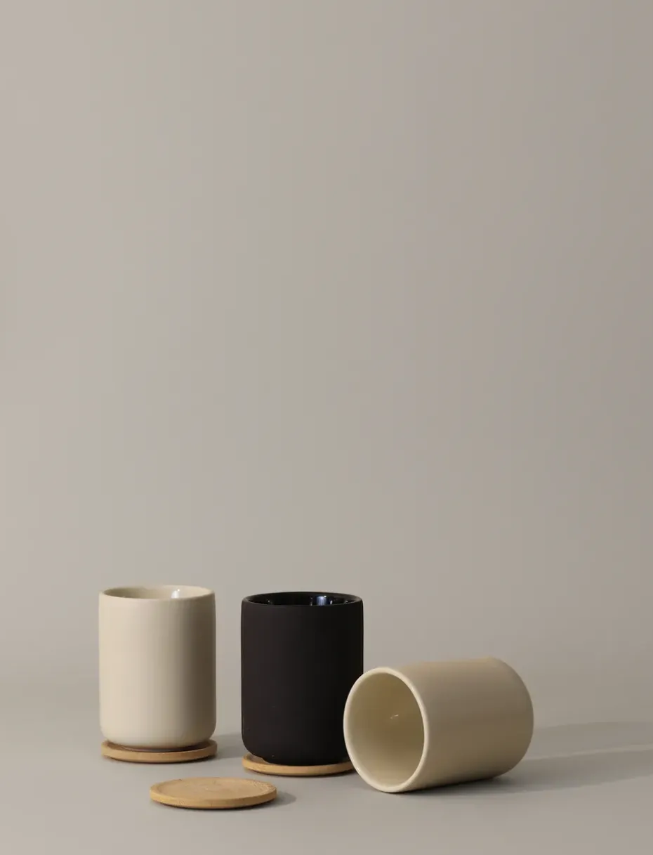 Theo thermosbeker met onderzetter 25 cl, Black