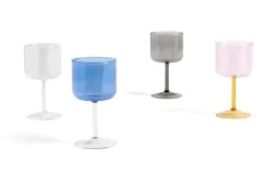 Tint wijnglas 25 cl 2-pack, Blauw-transparant