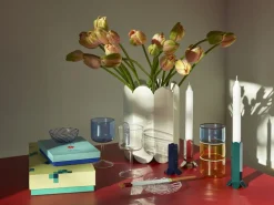 Tint wijnglas 25 cl 2-pack, Blauw-transparant