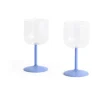 Tint wijnglas 25 cl 2-pack, Clear-jade light blue