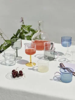 Tint wijnglas 25 cl 2-pack, Grijs