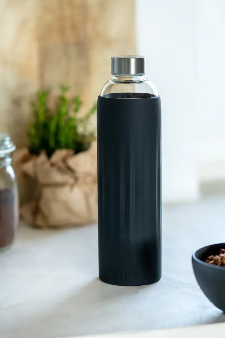 To Go & To Stay drinkfles 1 L, Zwart