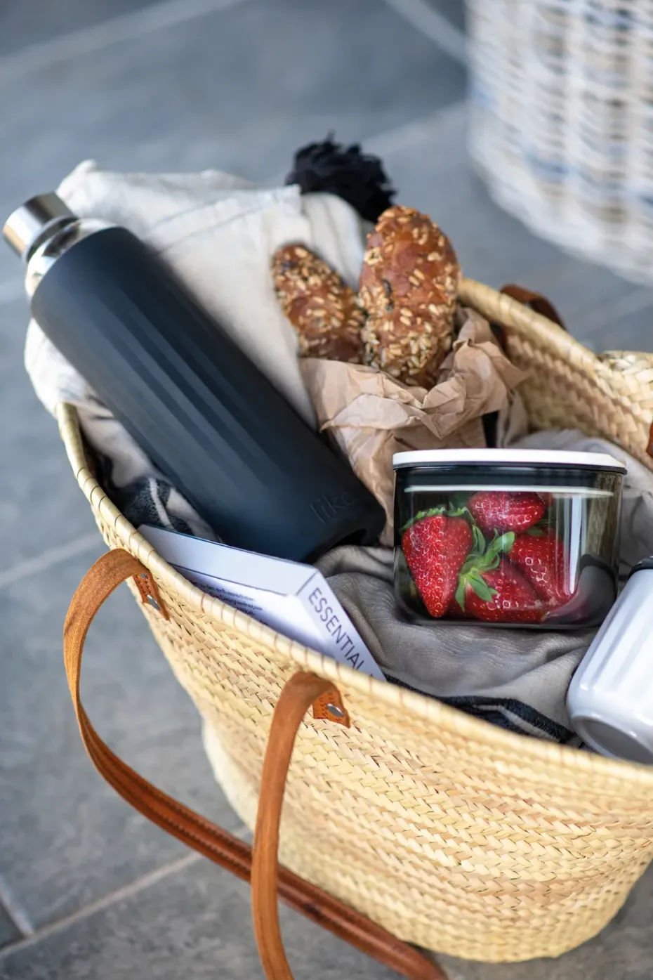 To Go & To Stay drinkfles 1 L, Zwart