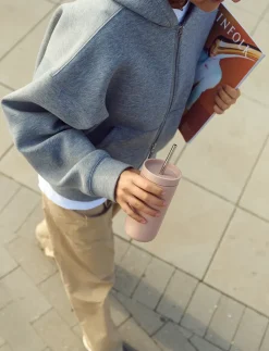 To Go Sip thermosbeker met rietje 0,4 L, Heather