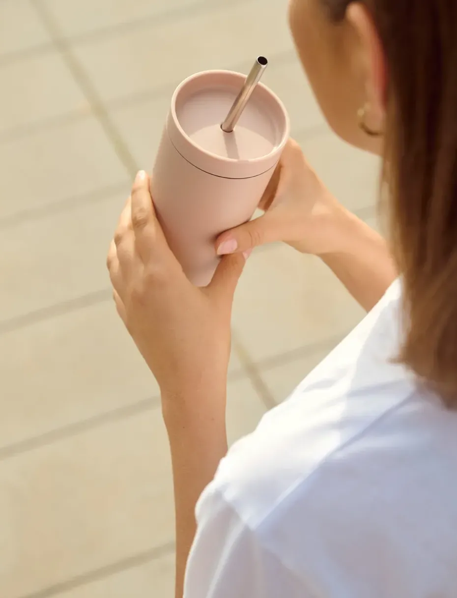 To Go Sip thermosbeker met rietje 0,4 L, Heather