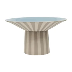 Toppu centerpiece hoog Ø30x17 cm, Clay-Ice blue