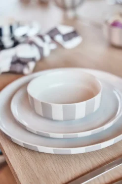 Toppu dinerbord Ø20 cm, Black-white