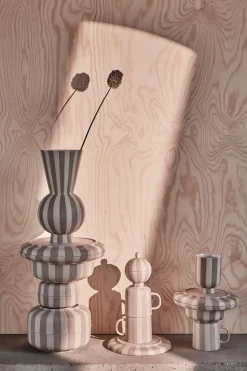 Toppu dinerbord Ø20 cm, Black-white