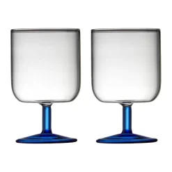 Torino wijnglas 30 cl 2-pack, Clear-blue