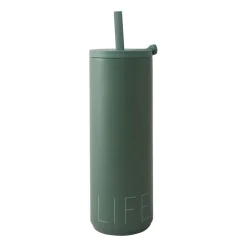 Travel Life thermosfles met rietje 50 cl, Myrtle green