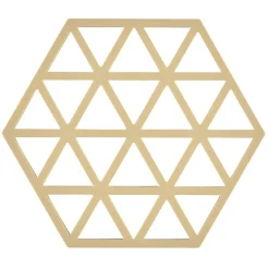 Triangles pannenonderzetter 14x16 cm, Warm sand