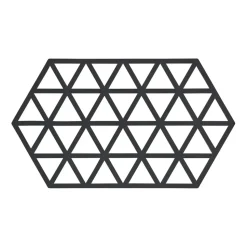 Triangles pannenonderzetter 14x24 cm, Black