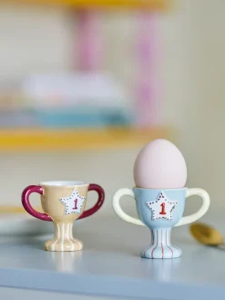 Trophy eierdop 2-delig, Blauw