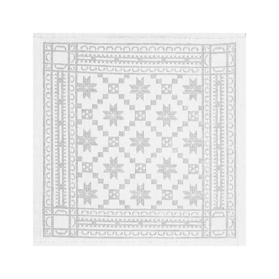 Åttebladrose servet 35 x 35 cm, Beige