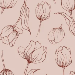 Tulipa servetten 33x33 cm, Blush