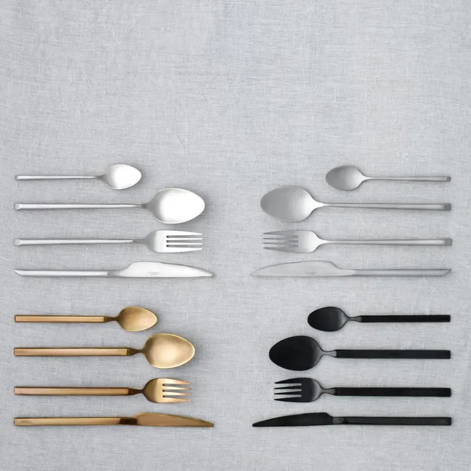 Tvis bestekset 16-delig, zwart-messing