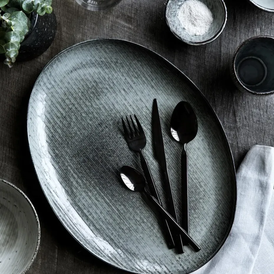 Tvis bestekset 16-delig, zwart-messing