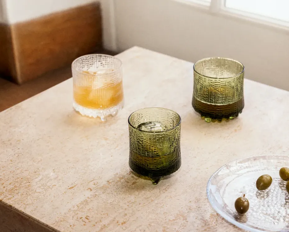 Ultima Thule drinkglas Finse zand 20 cl 2-pack, Groen