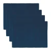 Uni placemat 35x46 cm 4-pack, Indigoblauw