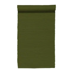 Uni tafelloper 45x150 cm, Donker olijfgroen