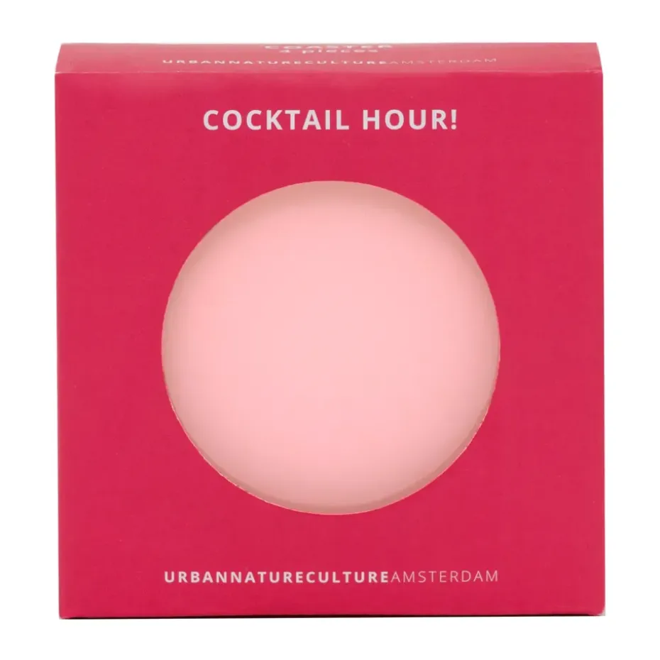 Urban Nature Culture geschenkset onderzetters 4-pack, Pink
