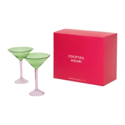 Urban Nature Culture geschenkset martiniglazen 2-pack, Green