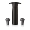 Vacuvin wine saver cadeaupakket, Zwart