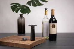 Vacuvin wine saver cadeaupakket, Zwart
