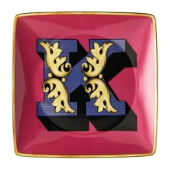 Versace Holiday Alphabet schotel 12 cm, K