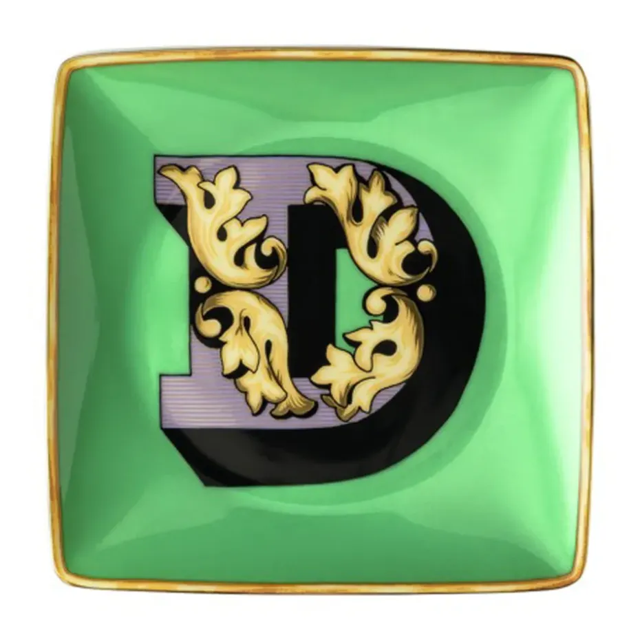 Versace Holiday Alphabet schotel 12 cm, D