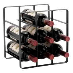 Vinia wijnrek 9 flessen 30 cm, IJzer