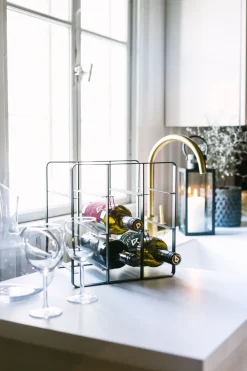 Vinia wijnrek 9 flessen 30 cm, IJzer