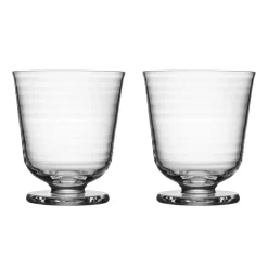 Viva glas op voet 20 cl 2-pack, Transparant