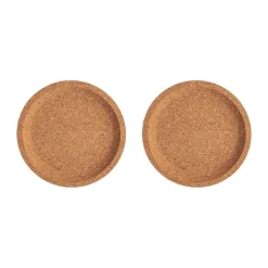 Viva kurk onderzetters Ø10,9 cm 2-pack, Bruin