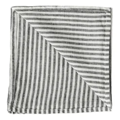 Washed linen servet, Grey-white