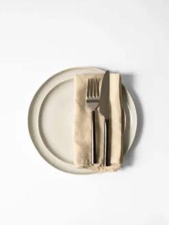 Washed linen servet, Zand