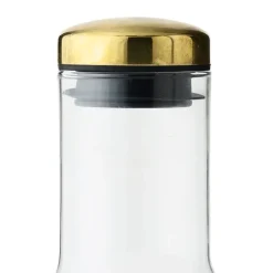 Water Bottle karaf, glas-messing