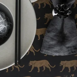 Water Lily servetring, White-black