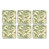 Willow Bough glasonderzetter 6-pack, Green