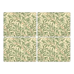 Willow Bough placemat 30x40 cm 4-pack, Groen