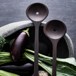 Yami saladebestek 30 cm 2-pack, Bruin