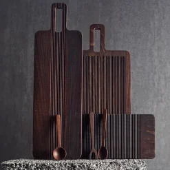 Yami serveerplankje 14x26,5 cm, Bruin