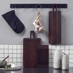 Yami serveerplankje 14x26,5 cm, Bruin