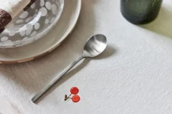 Yuka theelepel 4-pack, Brushed Steel