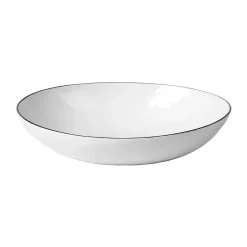 Zoutkom 23x19,5x5 cm, White-black rim