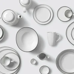 Zoutkom 23x19,5x5 cm, White-black rim