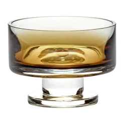 Zuma lage kom op voet S Ø8,5 cm, Amber